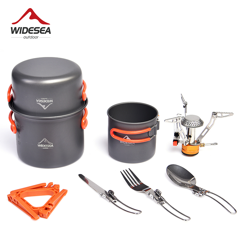 طقم أواني طهي للتخييم على نطاق - مراجعة Outdoor Camping Dining Set وسعره