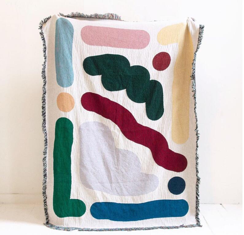 خطوط ملونة القطن السفر التخييم - مراجعة Outdoor Camping Rugs وسعره